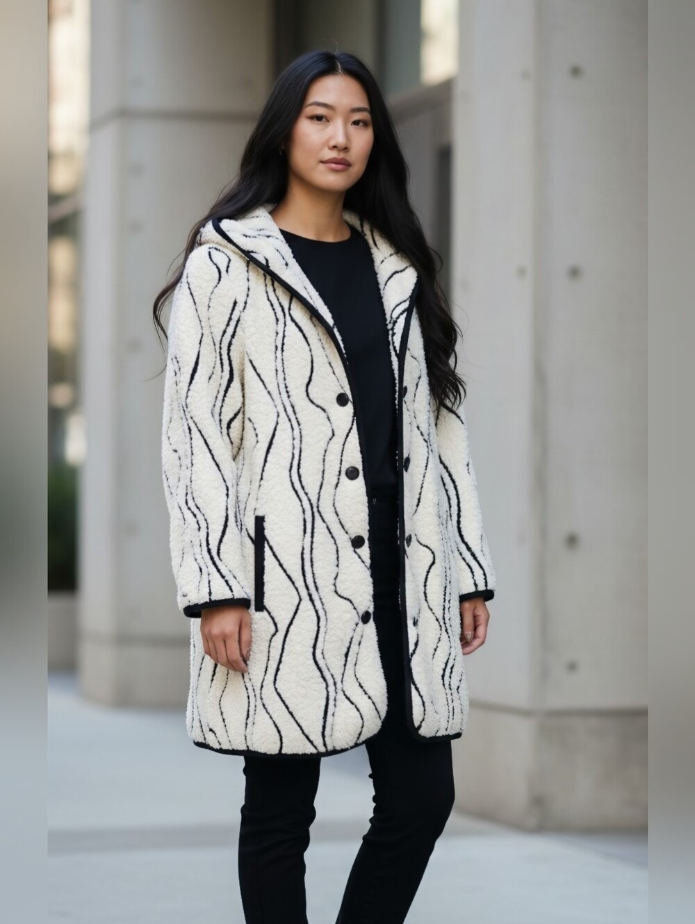 NWT Picadilly Canada Sherpa Jacket Jacquard Weave Style Pattern Sz XL MSRP $130